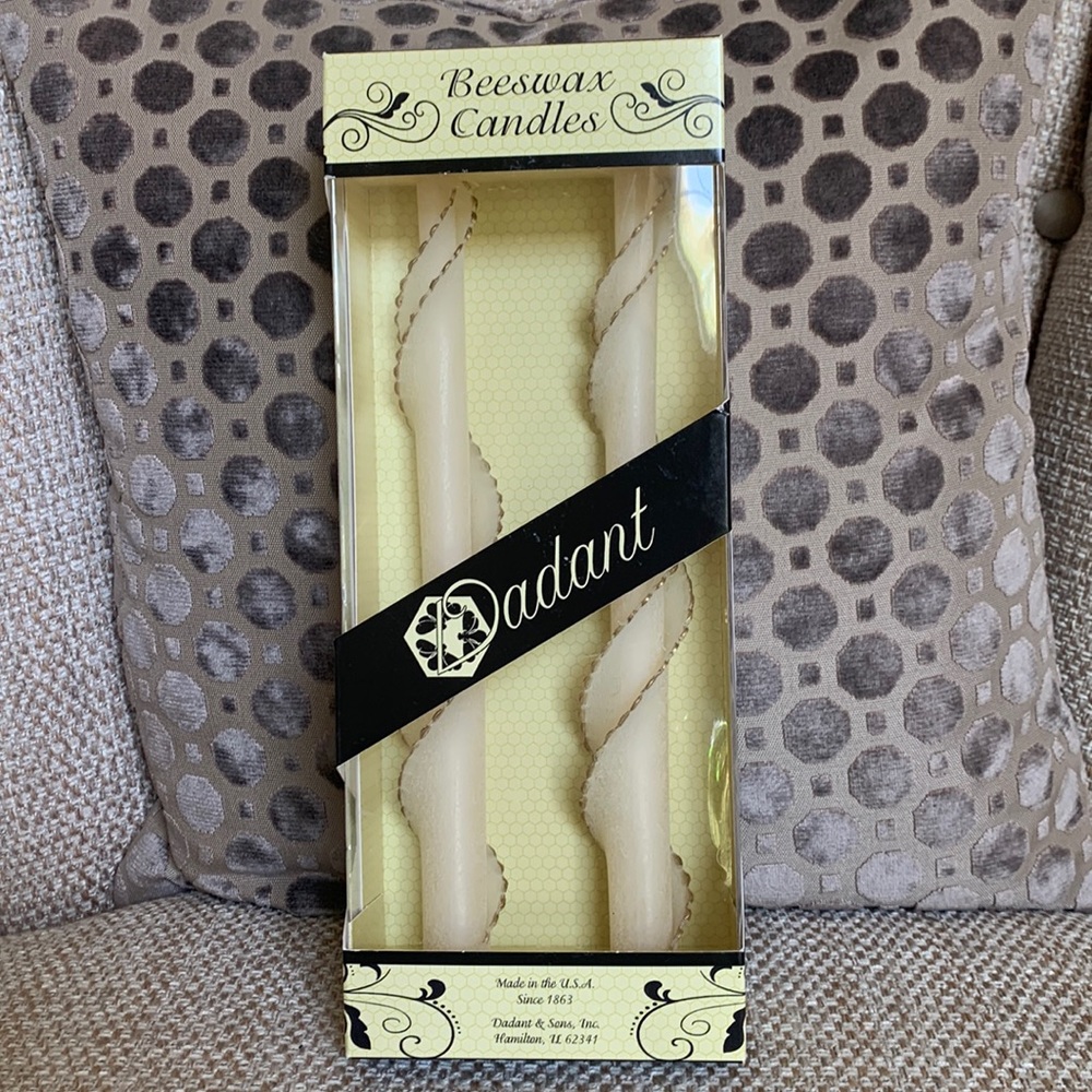 Beautiful beeswax tapers
